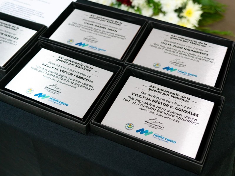 Monte Cristo rindió homenaje a los héroes de Malvinas